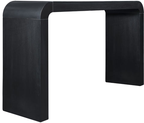 Briar Black Oak Veneer Console Table, 1 Piece