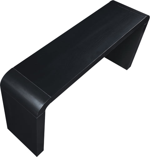 Briar Black Oak Veneer Console Table, 1 Piece
