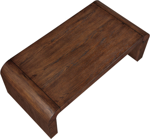 Briar Brown Oak Veneer Coffee Table, 1 Piece