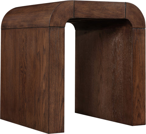 Briar Brown Oak Veneer End / Side Table, 1 Piece