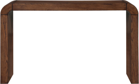 Briar Brown Oak Veneer Console Table, 1 Piece