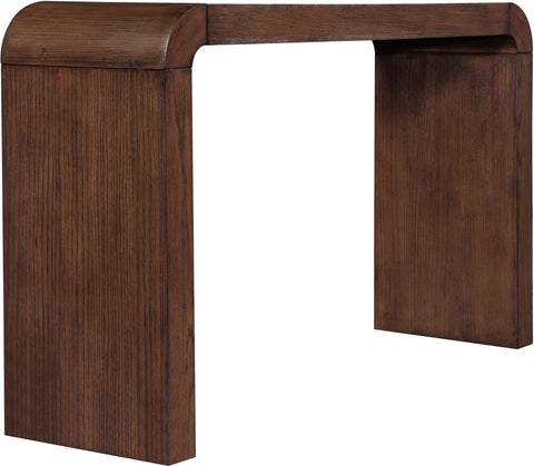 Briar Brown Oak Veneer Console Table, 1 Piece