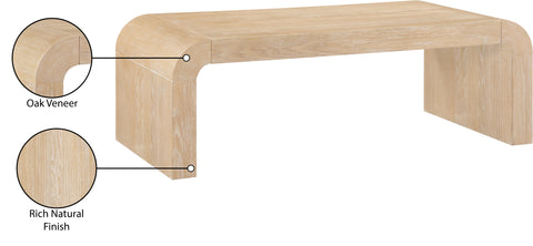 Briar Natural Oak Veneer Coffee Table, 1 Piece