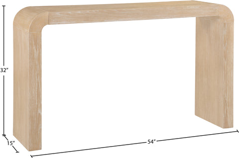 Briar Natural Oak Veneer Console Table, 1 Piece