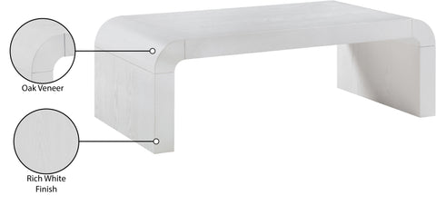 Briar White Oak Veneer Coffee Table, 1 Piece