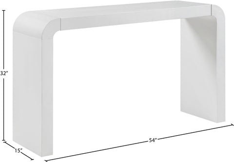 Briar White Oak Veneer Console Table, 1 Piece