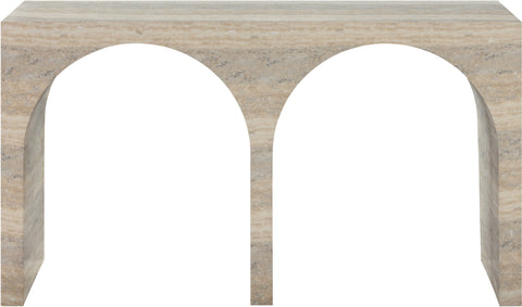 Camden Natural Travertine Finish Console Table, 1 Piece