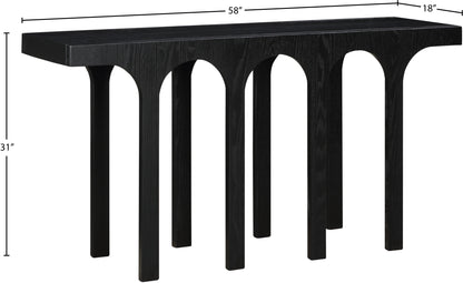 Edison Black Console Table