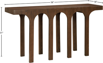 Edison Brown Console Table