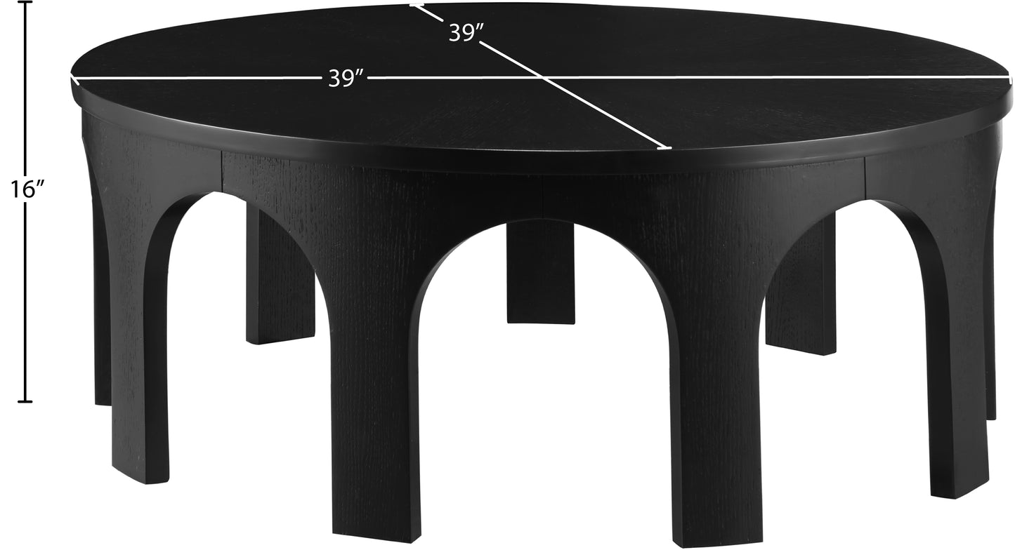 edison black coffee table