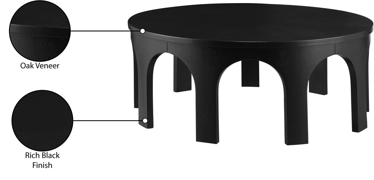 edison black coffee table