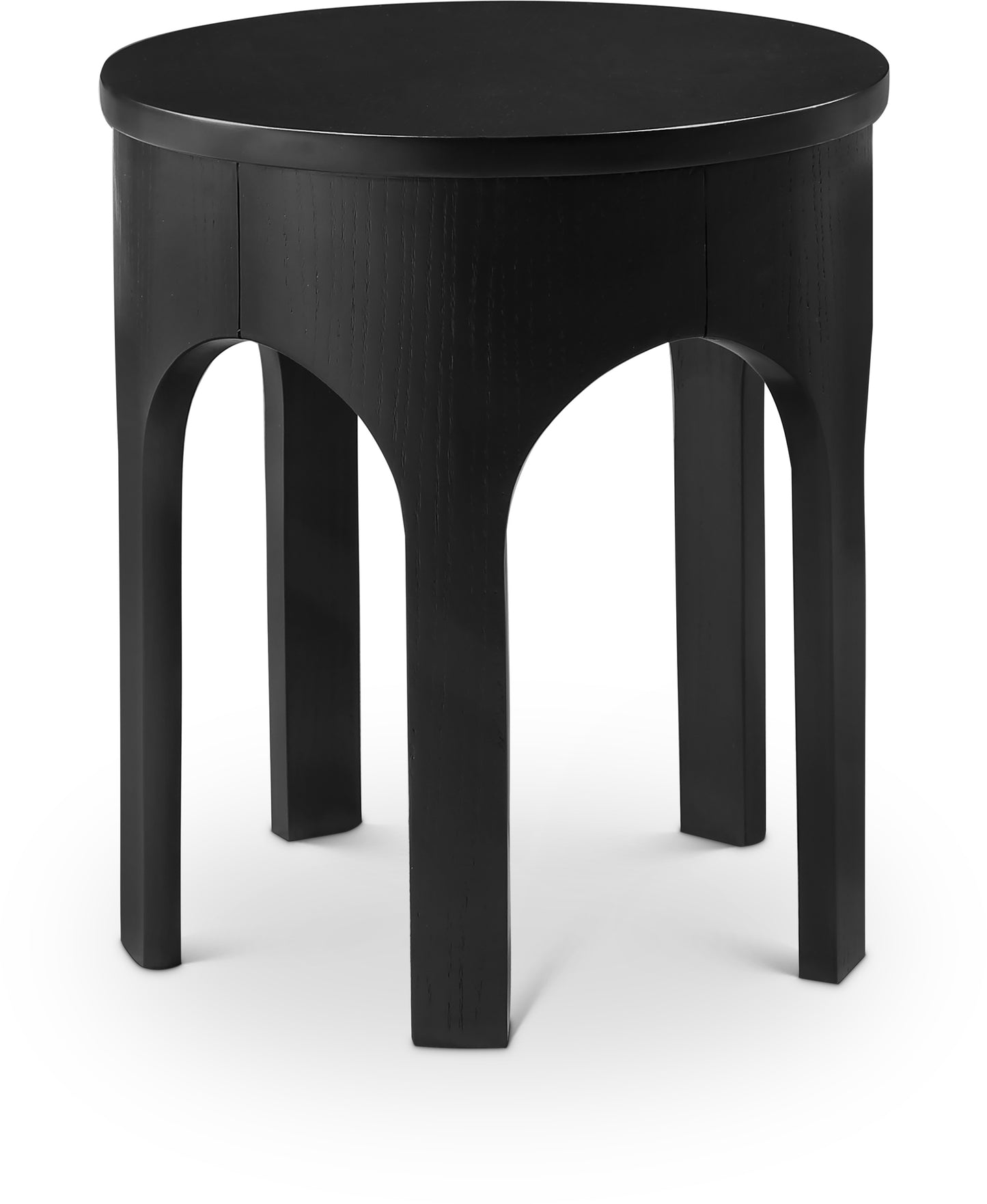 edison black end table