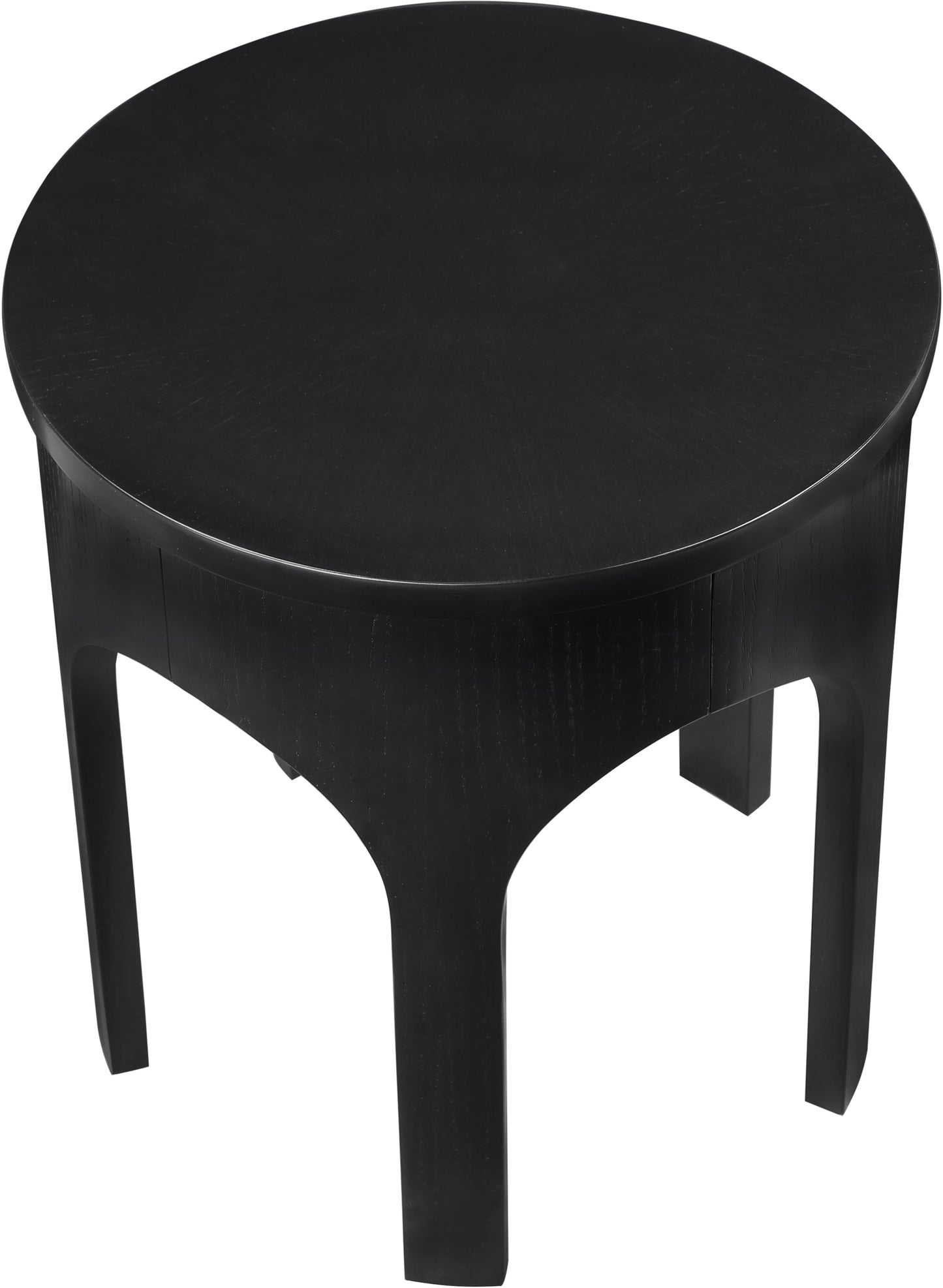 edison black end table