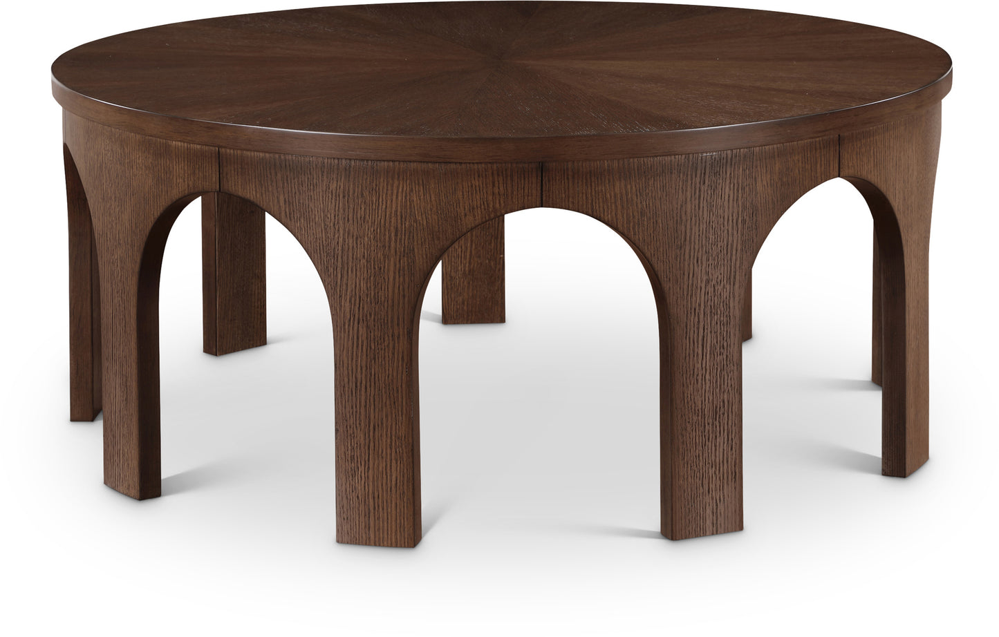 edison brown coffee table