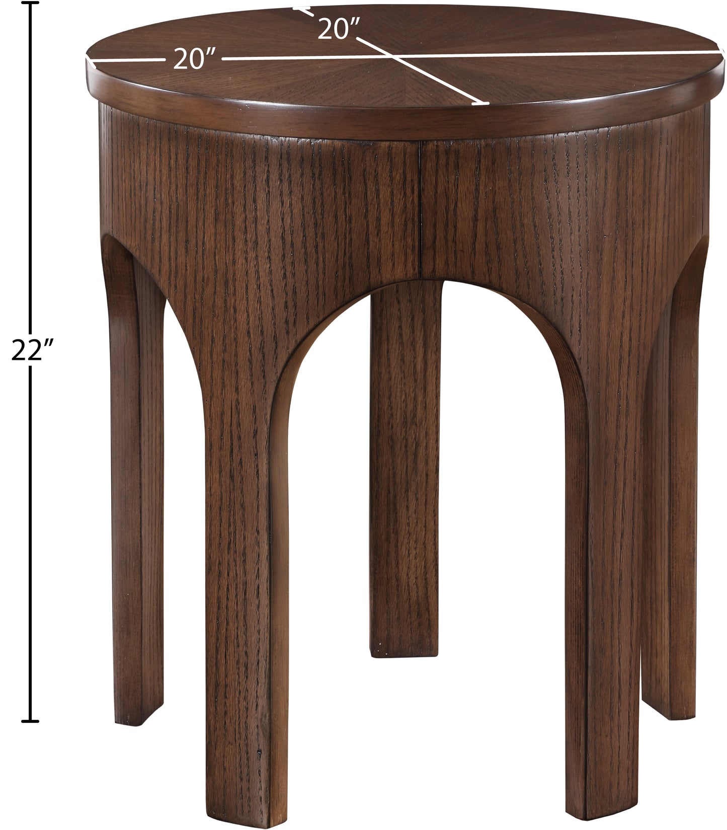 edison brown end table