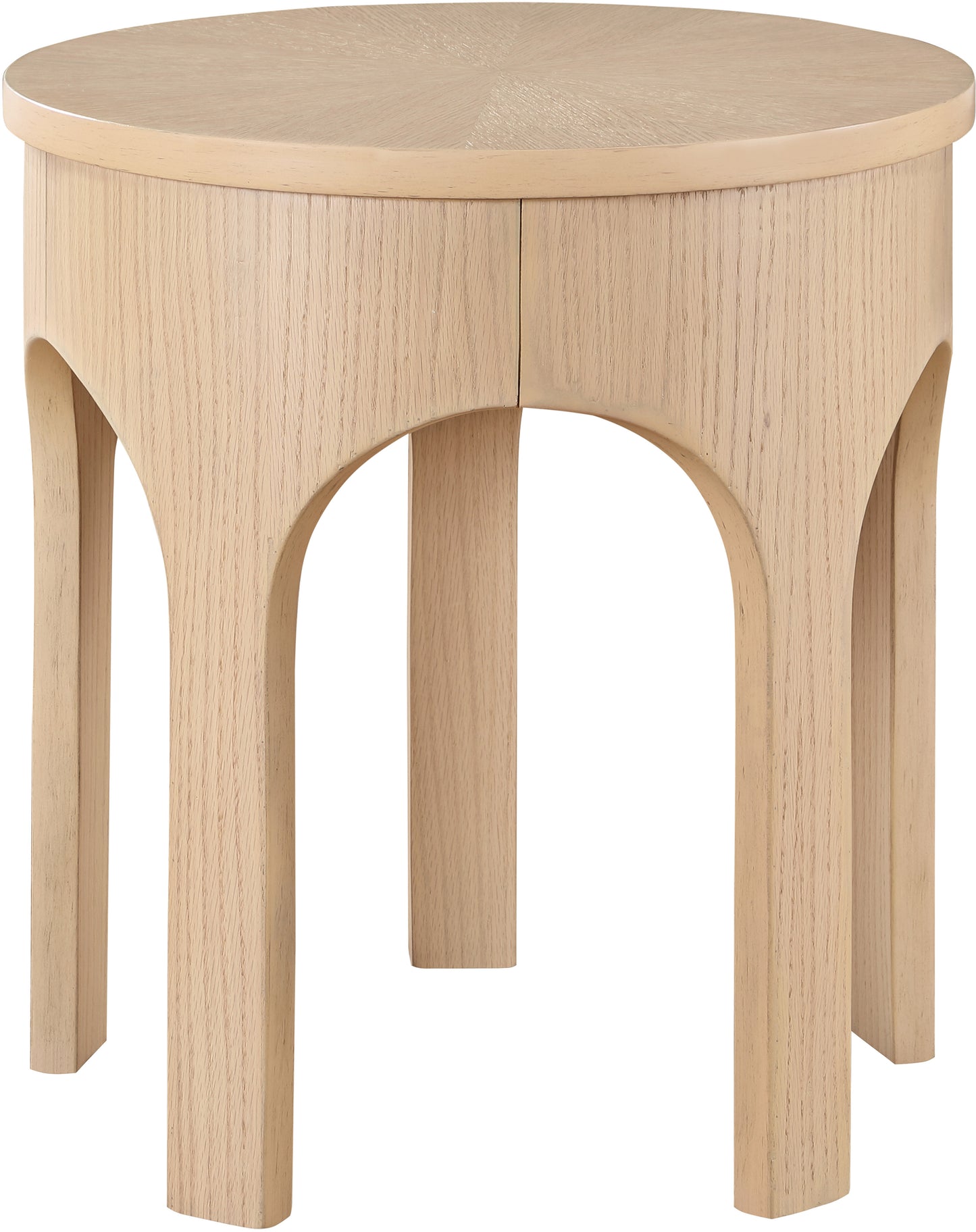 edison natural end table