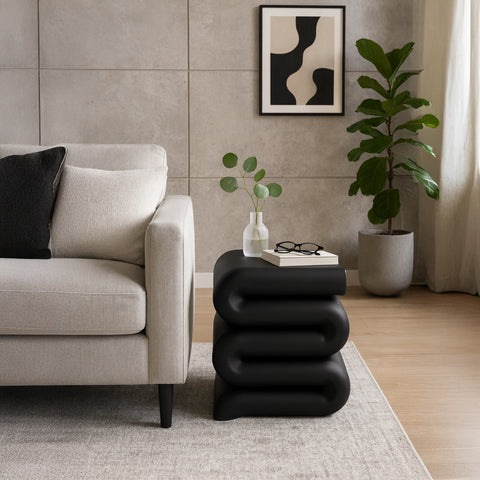 Monroe Black Iron End Table, 1 Piece