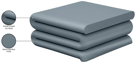 Monroe Blue Iron Coffee Table, 1 Piece