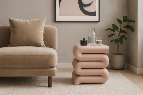 Monroe Pink Iron End Table, 1 Piece