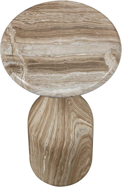 Briar Beige Concrete Indoor/Outdoor End Table, 1 Piece (Style 2)