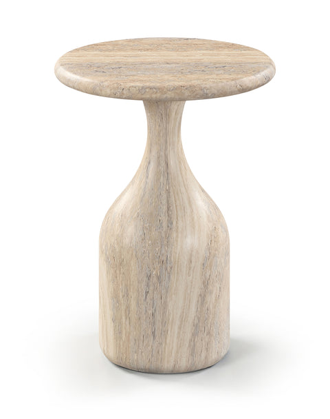 Briar Travertine Concrete Indoor/Outdoor End Table, 1 Piece