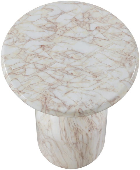 Briar White Concrete Indoor/Outdoor End Table, 1 Piece
