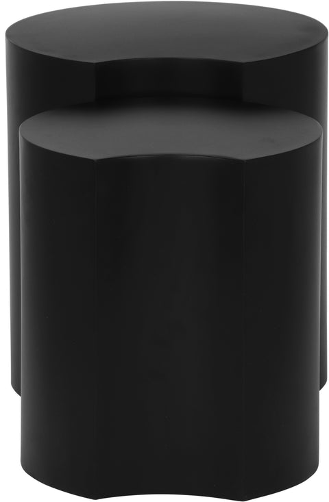 Linden Black Iron Nesting End / Side Table, 2-Piece (Style 2)