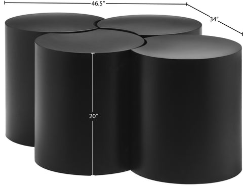 Linden Black Iron Nesting Coffee Table, 4-Piece (Style 4)