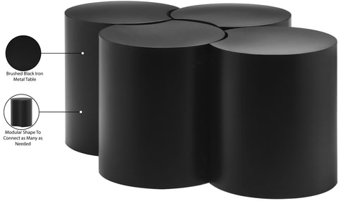 Linden Black Iron Nesting Coffee Table, 4-Piece (Style 4)