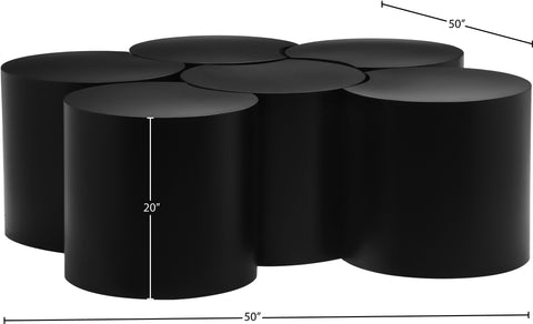 Linden Black Iron Nesting Coffee Table, 6-Piece (Style 4)