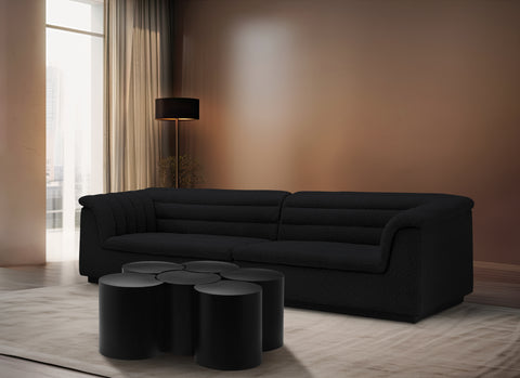 Linden Black Iron Nesting Coffee Table, 6-Piece (Style 4)