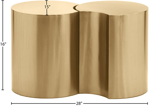 Linden Gold Iron Nesting End / Side Table, 2-Piece