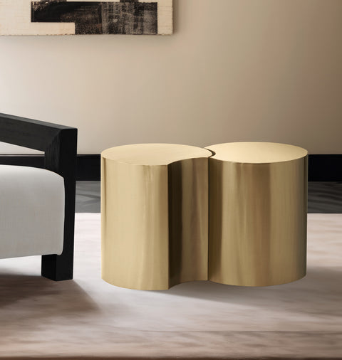 Linden Gold Iron Nesting End / Side Table, 2-Piece (Style 4)