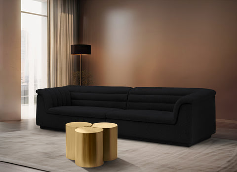 Linden Gold Iron Nesting Coffee Table, 3-Piece (Style 3)