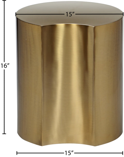 Linden Gold Iron End Table, 1 Piece