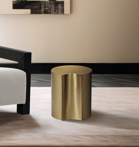 Linden Gold Iron End Table, 1 Piece