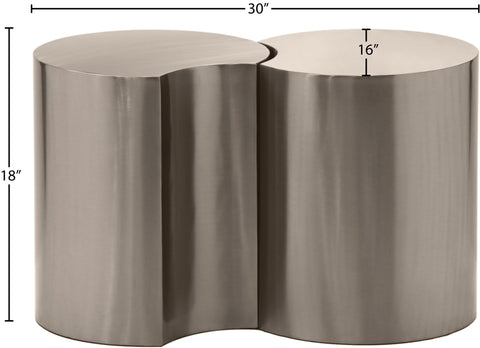 Linden Silver Iron Nesting End / Side Table, 2-Piece (Style 4)