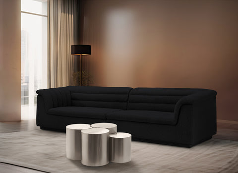 Linden Silver Iron Nesting Coffee Table, 4-Piece