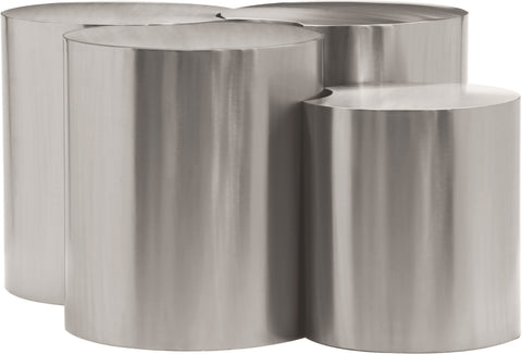 Linden Silver Iron Nesting Coffee Table, 4-Piece