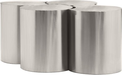 Linden Silver Iron Nesting Coffee Table, 4-Piece (Style 3)