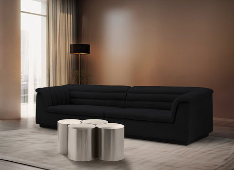 Linden Silver Iron Nesting Coffee Table, 4-Piece (Style 4)