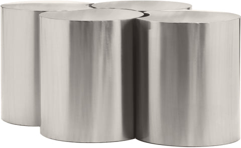 Linden Silver Iron Nesting Coffee Table, 4-Piece (Style 4)