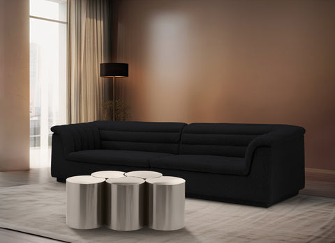 Linden Silver Iron Nesting Coffee Table, 5-Piece (Style 4)