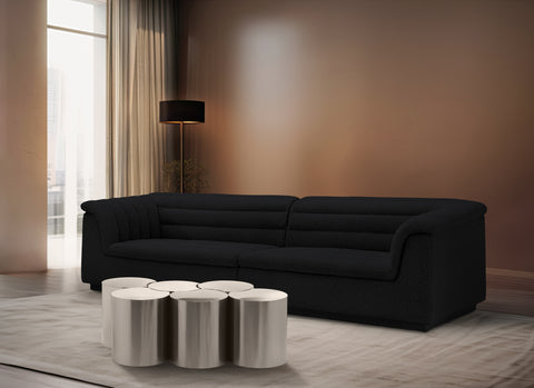 Linden Silver Iron Nesting Coffee Table, 6-Piece (Style 3)