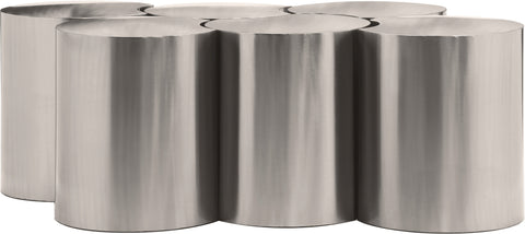 Linden Silver Iron Nesting Coffee Table, 6-Piece (Style 3)