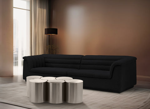 Linden Silver Iron Nesting Coffee Table, 6-Piece (Style 4)