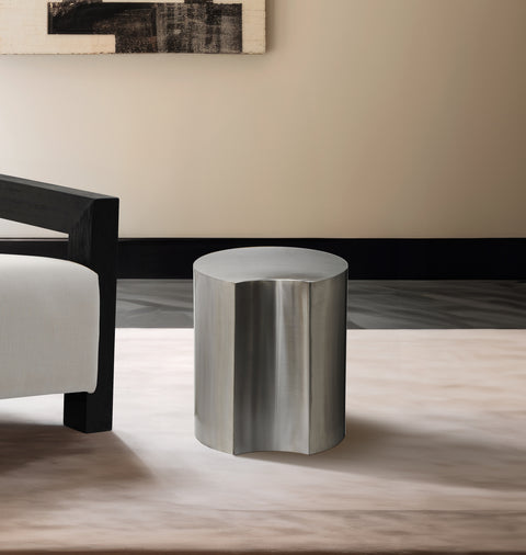 Linden Silver Iron End Table, 1 Piece