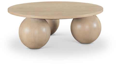 Zadie Natural Oak Veneer Coffee Table, 1 Piece (Style 2)