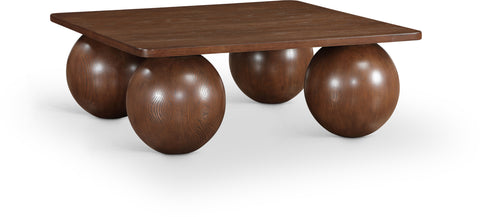 Zadie Brown Oak Veneer Coffee Table, 1 Piece (Style 2)