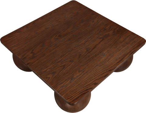 Zadie Brown Oak Veneer Coffee Table, 1 Piece (Style 2)
